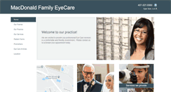 Desktop Screenshot of macdonaldfamilyeyecare.com