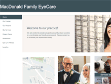 Tablet Screenshot of macdonaldfamilyeyecare.com